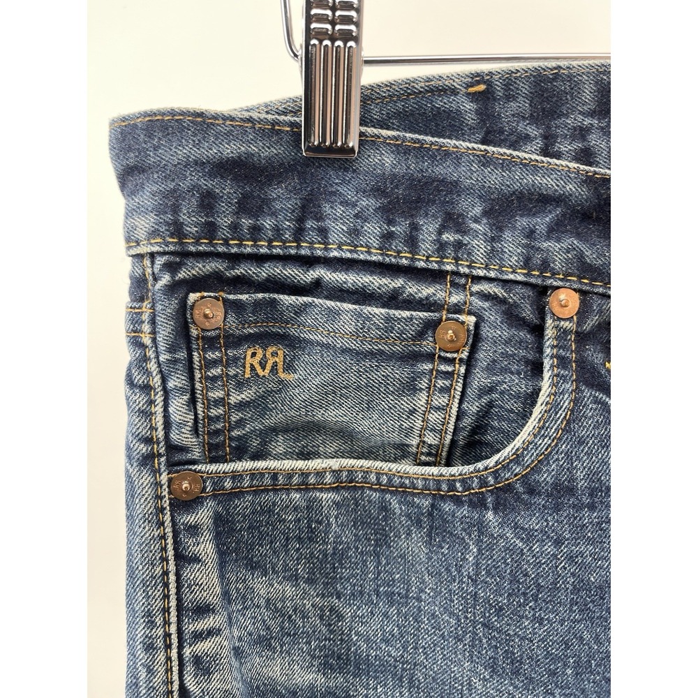 RRL Double RL Ralph Lauren Selvedge Jeans 34x32 Slim Fit Made in USA - Picture 10 of 16
